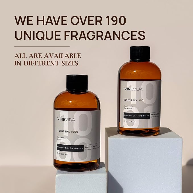 VINEVIDA [4 Fl Oz] Watermelon Lemonade Fragrance Oil for Cold Air Diffusers, Essential Oils for Diffuser Oil Refill & Air Freshener Room Spray