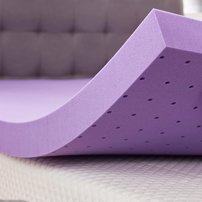SINWEEK 3 Inch Gel Memory Foam Mattress Topper Twin XL, Twin Extra Long Mattress Pads for College Dorm Single Bed, Ventilated Soft Bed Topper, CertiPUR-US Certified, Twin XL Size