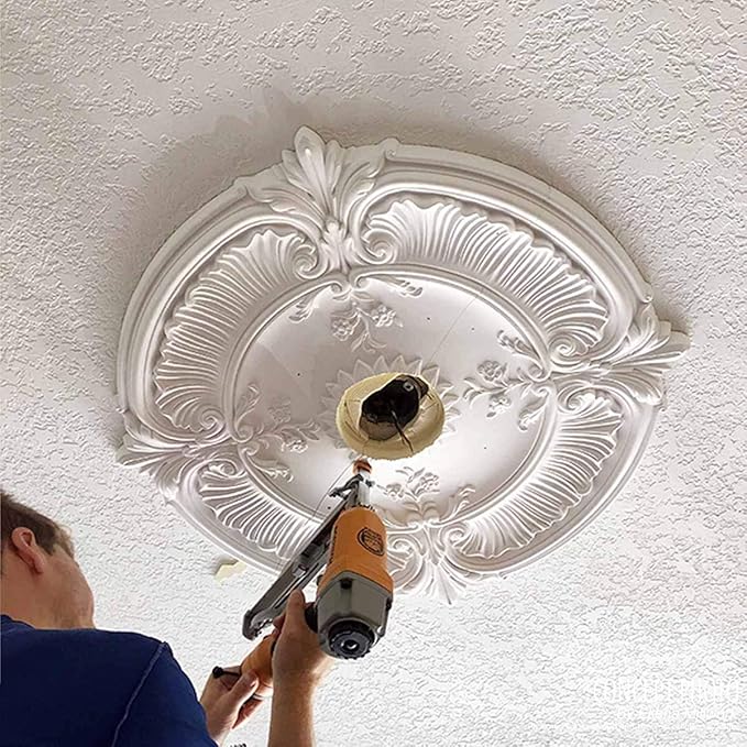 Ekena Millwork Bradford Ceiling Medallion, Platinum