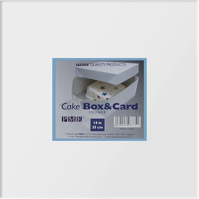 PME Square Cake Box, 14-Inch, White