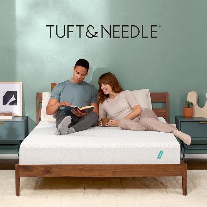 Tuft & Needle Original Medium Full Size Adaptive Foam Mattress in a Box, Cooling Gel, Pressure Relief, Supportive, 100 Night Trial, Fiberglass Free, CertiPUR-US, 10-Year Limited Warranty