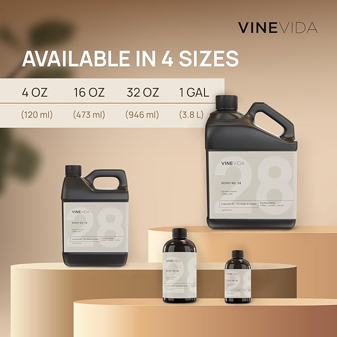 VINEVIDA [128 Fl Oz] Sweet Strawberry Fragrance Oil for Cold Air Diffusers, Essential Oils for Diffuser Oil Refill & Air Freshener Room Spray