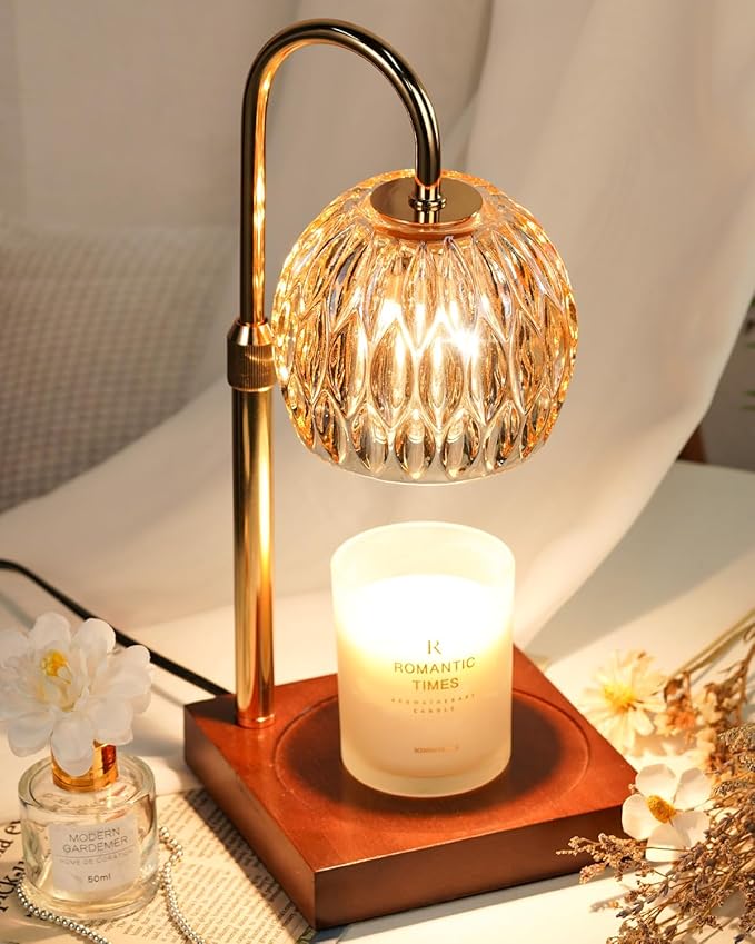 Candle Warmer Lamp, Wax Melter Warmer with Adjustable Height & Timer, Birthday Gifts for Women Mom, Christmas Gifts, House Warming New Home Office Decor for Jar Candles