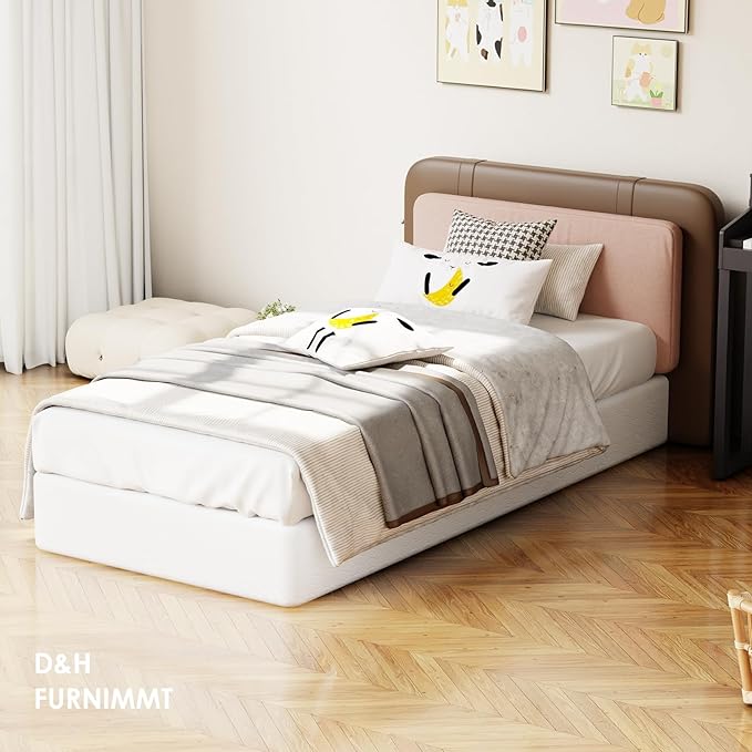 D&H FURNIMMT 7 Inch King Size Box Spring, Heavy Duty Metal Box Spring Bed Base with Fabric Cover, Mattress Foundation, Easy Assembly, Noise Free（King）