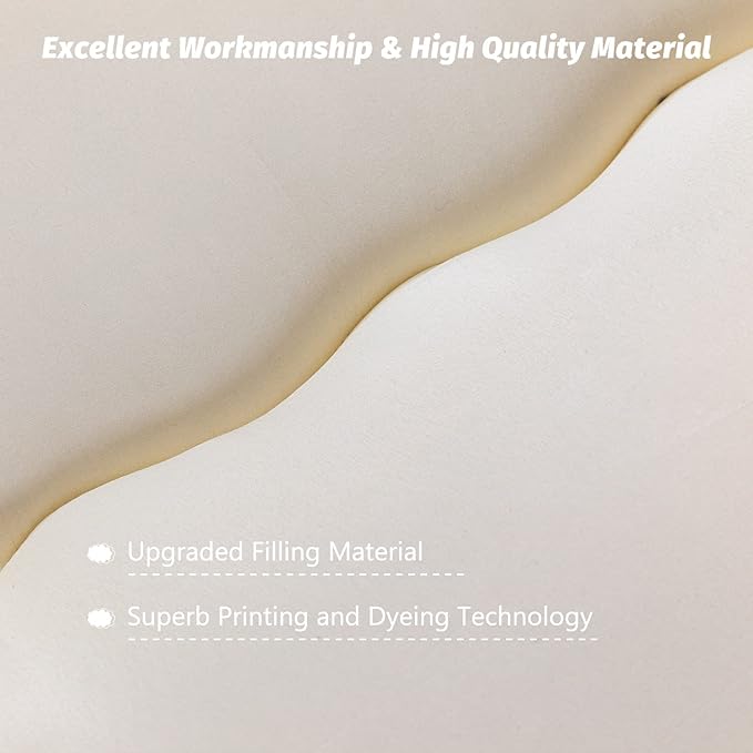 MAXYOYO Japanese Floor Mattress Futon Mattress, Thicken Sleeping Pad Foldable Roll Up Floor Futon for Adults Tatami Mat Dormitory Bed Lounger, Off White, Full Size