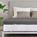 VALUXE 3 Inch Gel Memory Foam Mattress Topper Twin Size High Density Cooling Pad Pressure Relief Bed Topper Grey (with Removable & Washable Bamboo Cover)