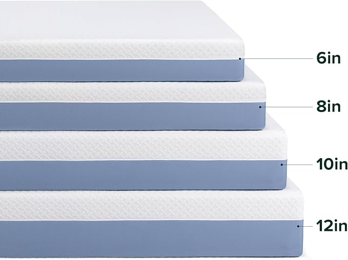 ZINUS 12 Inch Full Cooling Essential Memory Foam Mattress [NewVersion], Fiberglass Free, Medium Feel, Breathable Cooling Layers, Certified Safe Materials