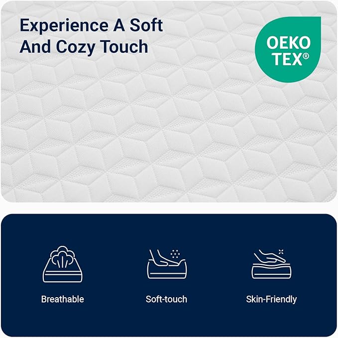 Avenco Twin Mattress 10 Inch, Memory Foam Twin Size Mattress in a Box for Comfort Sleep & Pressure Relief, CertiPUR-US Certified for Medium Firm Mattresses