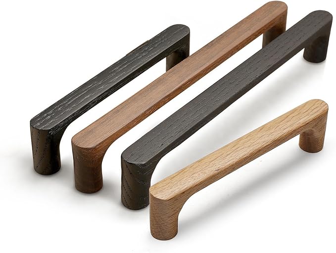 Burlywood Round 7-1/2in 2 pcs Wooden Drawer Pulls Handle pulls for cabinets Kitchen Cabinet Drawer pulls Cabinet Door Pull