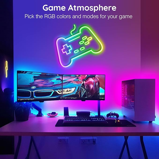 AILBTON 100FT Led Neon Rope Lights Control with App/Remote,Flexible Led Rope Light,Multiple Modes,IP65 Outdoor RGB Lights Waterproof,Music Sync Gaming Led Neon Strip Light for Bedroom Decor