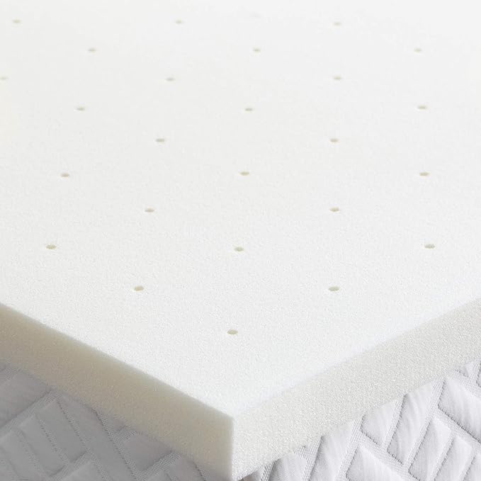WEEKENDER Mattress Topper, Twin XL, 2 Inch, Ventilated Memory Foam - Ventilated Design - Relieves Pressure