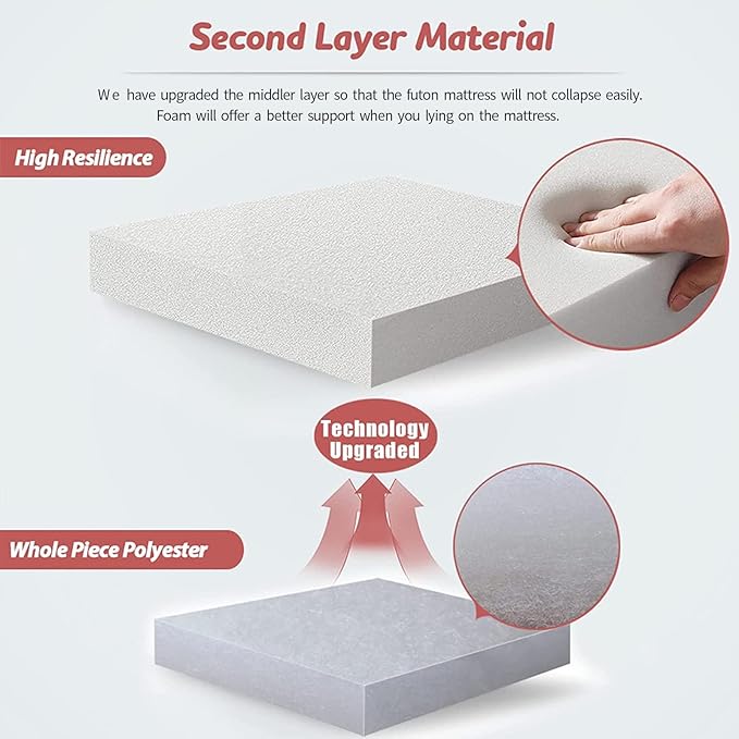 MAXYOYO Bohemian Retro Floor Mattress Vintage Floral Japanese Futon Mattress Roll Up Thicken Sleeping Bed Portable Camping Mattress Floor Lounger Couch Bed Mattress Pad, Full Size