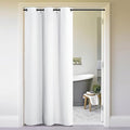 NICETOWN Curtains & Drapes for Door Tapestry, 132 inches Long Door Curtains for Bathroom Pantry Bedroom Closet (White, 1 Panel, 5ft Wide x 11ft Long)