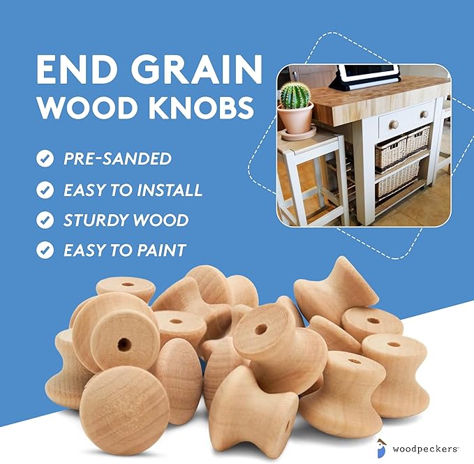Woodpeckers 3/4 End Grain Knob Pack of 100
