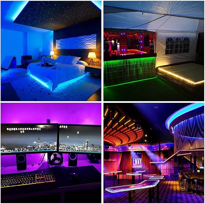BTF-LIGHTING WS2812B RGB ECO LED Strip, Chasing Effects 5050SMD Individually Addressable 16.4FT 60Pixel/m 300Pixels Flexible Dream Color IP30 for Bedroom DIY Project DC5V(No Adapter or Controller)
