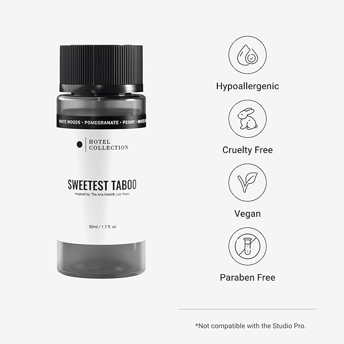 Hotel Collection Diffuser Oil - Sweetest Taboo - Aromatherapy Essential Fragrance Oil - White Woods, Pomegranate, and Peony - 50mL 1.7 Fl oz