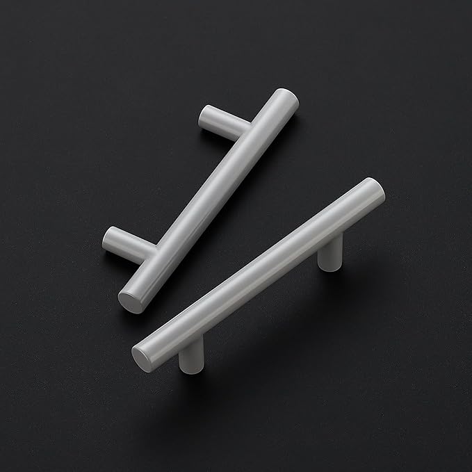 Ravinte 30 Pack | 5 Inch Cabinet Pulls Grey Stainless Steel Kitchen Drawer Pulls Cabinet Handles 5 InchLength, 3 Inch Hole Center