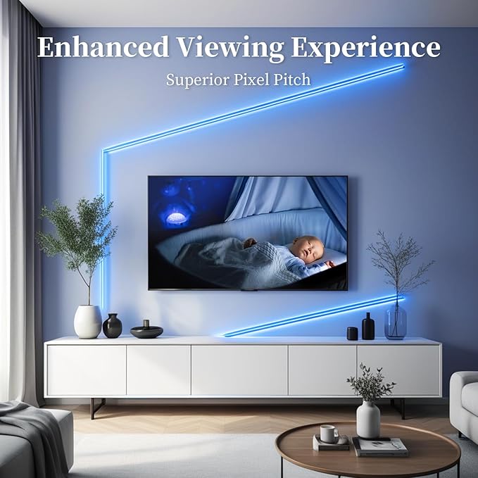 iNextStation COB LED Strip Light Blue 16.4FT 5M, DC12V CRI 93+ Dimmable Flexible LED Tape Lights for Bedroom, Kitchen, TV Backlight, Cupboard, Wardrobe, Home Lighting Decor