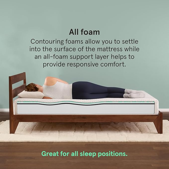 Tuft & Needle Kin Medium 12" Full Adaptive Foam Mattress in a Box, Cooling Gel, Pressure Relief, Durable Support, 100 Night Trial, Fiberglass-Free, CertiPUR-US, 10-Year Limited Warranty