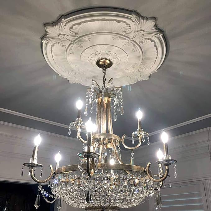 Ekena Millwork Bradford Ceiling Medallion, Bronze Blue Patina