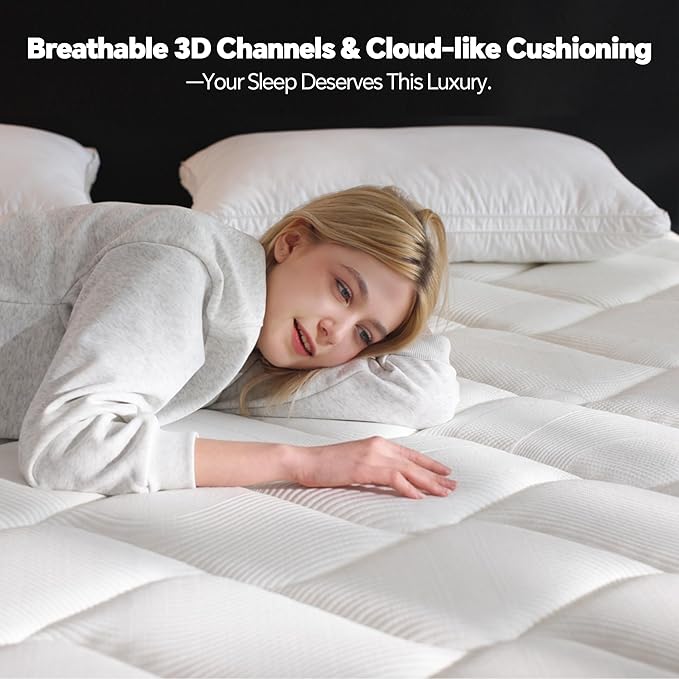 Twin Mattress in a Box, 10 Inch Twin Hybrid Mattress with Individual Pocket Spring & Memory Foam, Motion Isolation, Comfort for Pressure Relief, CertiPUR-US Certified