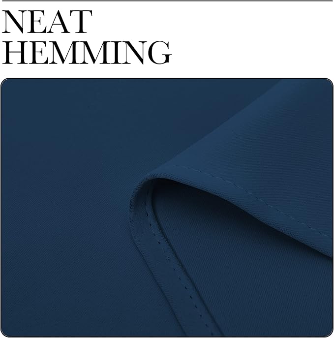 NICETOWN Bedroom Curtain Panels Blackout Draperies, Thermal Insulated Solid Grommet Blackout Curtains/Drapes (Moroccan Blue, 1 Pair, 29 by 40-inch)
