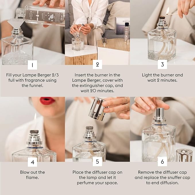 MAISON BERGER Lampe Berger Giftset - Starter Round - Home Fragrance Diffuser - Includes 2 Fragrances So Neutral and Ocean Breeze - 250 milliliters - 8.45 Fluid Ounces