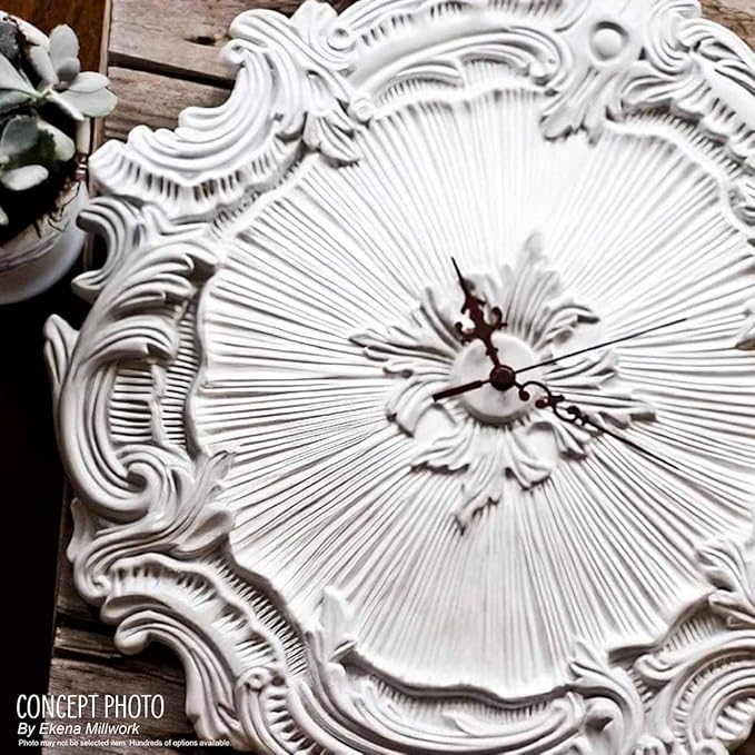 Ekena Millwork CM12BRGDF 12 1/2"OD X 3 7/8"ID X 3/4"P Bradford Ceiling Medallion Fits Canopies Up to 6 5/8", Gobi Desert
