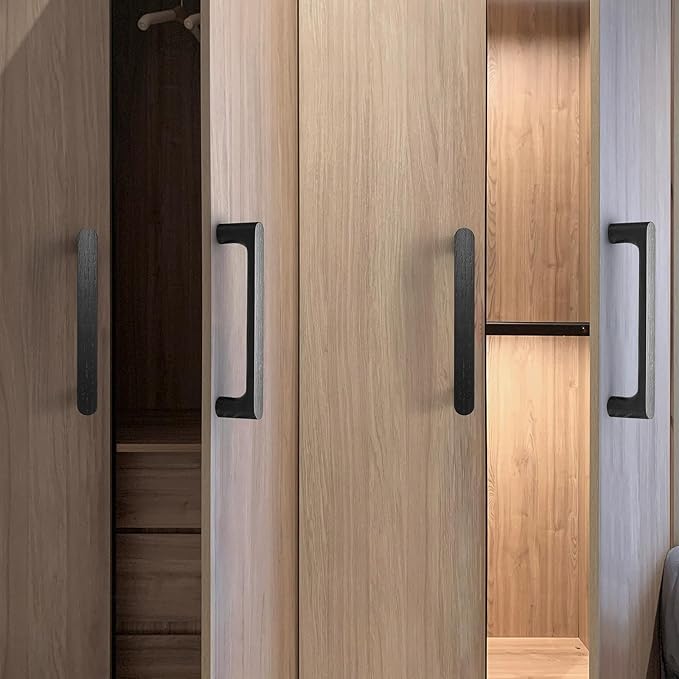 Walnut Round 5 in 2 pcs Wooden Drawer Pulls Handle pulls for cabinets Kitchen Cabinet Drawer pulls Cabinet Door Pull