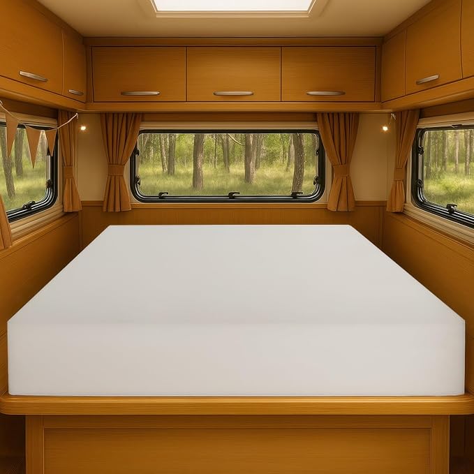 Foamma 5" x 34" x 75" High Density RV Bunk Mattress Replacement, Firm, Durable, Premium Comfort, USA Made, No Cover