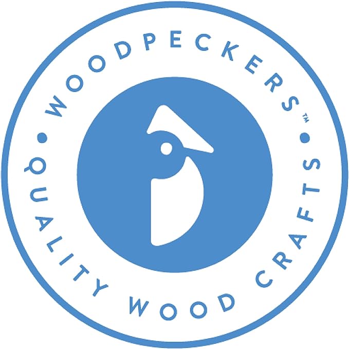Woodpeckers 3/4-inch Birch Wood End Grain Knobs, Pack of 50 Unfinished Small Wooden Cabinet and Furniture Knobs