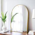 20x30 Arch Mirror Rectangle Wall Mounted Metal Frame Mirrors for Entryway Bedroom Bathroom Living Room 20 30 24x36 inch Black Silver - Gold