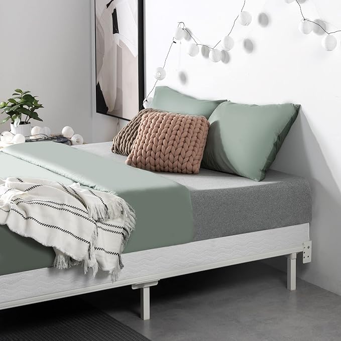 ZINUS 5 Inch Queen Metal Smart Box Spring with Quick Assembly, Mattress Foundation, Strong Metal Frame, Easy Assembly