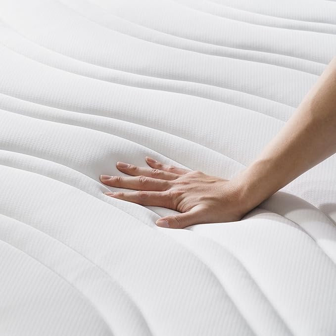 ZINUS 10 Inch Spring Sensation Hybrid Mattress [New Version], Twin, Fiberglass Free, Medium Firmness, Durable Support, Certified Safe Foams & Fabric, Mattress in A Box