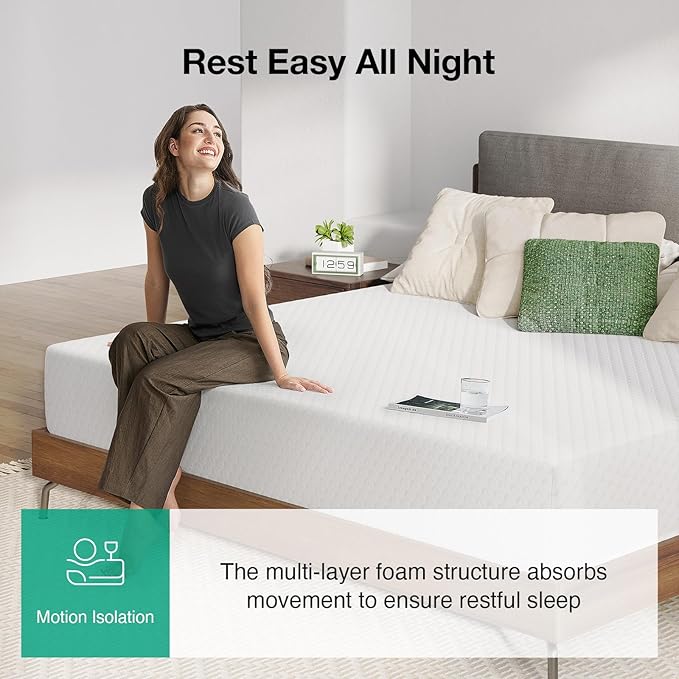 Novilla 14 Inch King Mattress, King Size Memory Foam Mattress for Pressure Relief & Supportive, Cool Refreshing Sleep Mattrerss in a Box, CertiPUR-US Certified Mattress, Medium Firm
