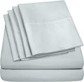 Queen Sheets Blue Porclain - 6 Piece 1500 Supreme Collection Fine Brushed Microfiber Deep Pocket Queen Sheet Set Bedding - 2 Extra Pillow Cases, Great Value, Queen, Porclain Blue