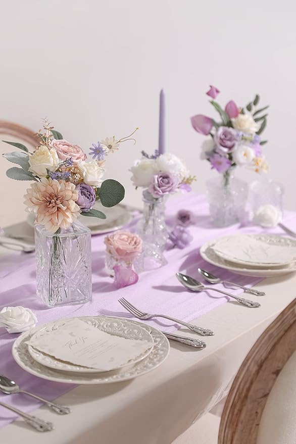 Artificial Flowers Combo for DIY Centerpieces Arrangements Wedding Bouquets Centerpieces Arrangements Party Baby Shower Home Decorations