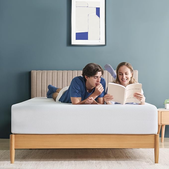 ZINUS 10 Inch Green Tea Cooling Memory Foam Mattress [New Version], Full, Fiberglass Free, Medium Firmness, Cooling Gel Foam, Certified Safe Foams & Fabric, Mattress in A Box