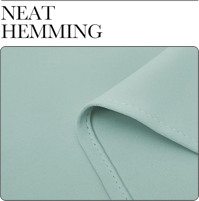 NICETOWN Aqua Blue Blackout Curtains 90" Long for Office, Dining Room, Guest Room, Sound Reducing Heat and Cold Block Curtain Panels for Modern Room Decorative (55" Wide by 90" Long, 2 Pieces)