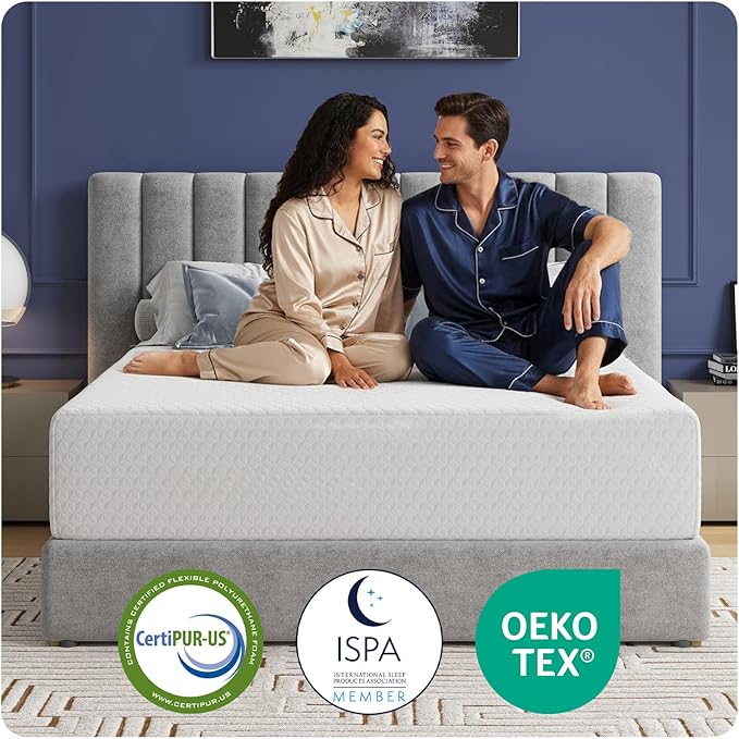 Avenco Twin Mattress 10 Inch, Memory Foam Twin Size Mattress in a Box for Comfort Sleep & Pressure Relief, CertiPUR-US Certified for Medium Firm Mattresses