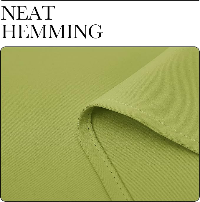 NICETOWN Blackout Curtain Panels for Living Room, Thermal Insulated Solid Grommet Top Blackout Draperies/Drapes for Christmas Window (1 Pair, 34 x 63 inches in Fresh Green)
