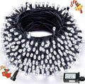 Connectable 300LED 99Ft 13Modes Christmas String Lights Indoor Outdoor | Extendable Green Wire Cool White Christmas Tree Lights with Timer | Twinkle Fairy Light Plug in for Xmas Tree(Cool White)