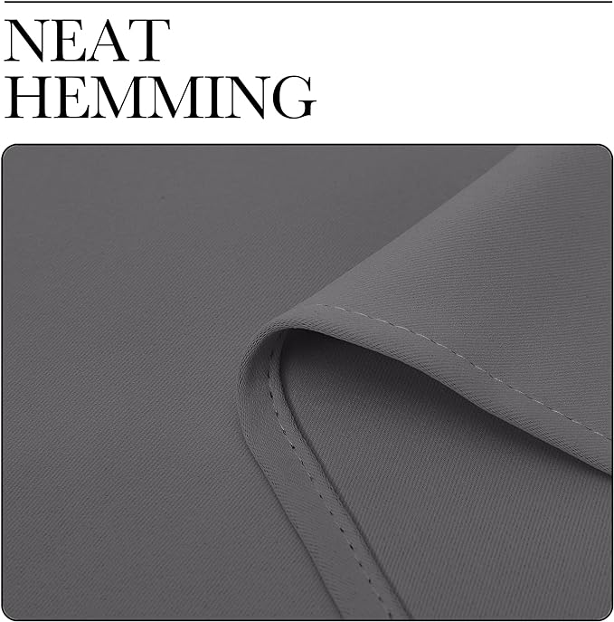 NICETOWN Sliding Door Curtains 96 inch Length, Single Curtain Panel, Insulating Thermal Blackout Curtains for Bedroom Window Bathroom Doorway Front Door (One Panel, 5ft Wide x 8ft Long, Grey)