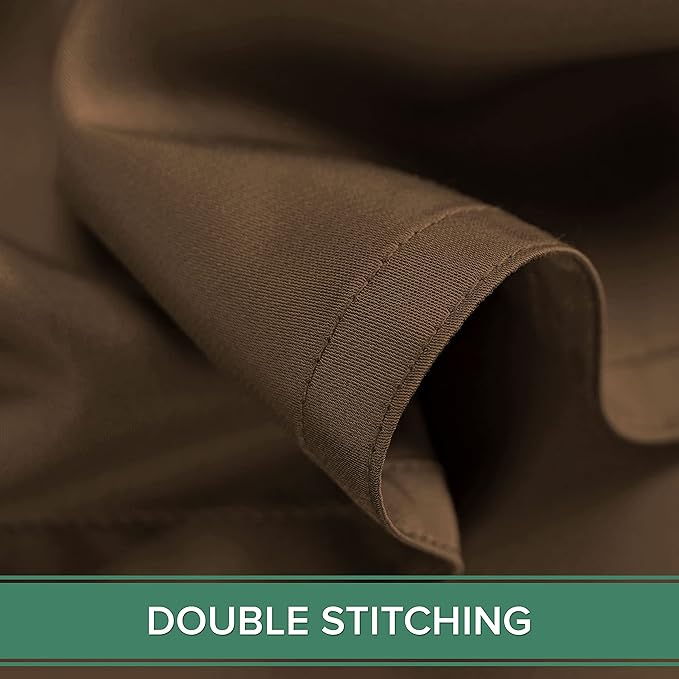 King Sheets by Pure Bamboo, Genuine 100% Organic Viscose Derived from Bamboo Bed Sheet Set, Luxuriously Soft & Cooling, Double Stitching, Lifetime Quality Promise (King, Coconut Husk)