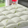 Premium Viscose Made from Bamboo Short Queen RV Size Mattress Topper for Back Pain, Quilted Fitted Extra Thick Mattress Pad,Pillow Top Mattress Cover with Deep Pocket Up to 21 Inches（60 * 75inch）