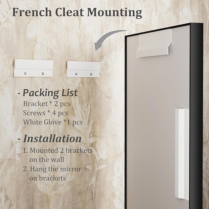30x36 Inch Black Metal Framed Bathroom Mirror for Wall, Matte Black Rectangle Mirror with Square Corner, Anti-Rust, Shatterproof (Horizontal/Vertical)