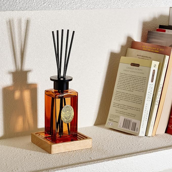 M&SENSE 6.3 oz Large Reed Diffuser Set | Magical Oriental Scent Oil Diffuser with Sticks | Hotel Collection Non-Toxic Essential Oil |for Bedroom Bathroom Living Room