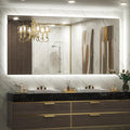 Keonjinn LED Backlit Mirror 72” x 35.9” Oversized Lighted Bathroom Mirror with UL Listed LED Driver, Large Stepless Dimmable Wall Mirror, Tempered Glass, CRI90+ Anti Fog Vanity Mirror with Backlights