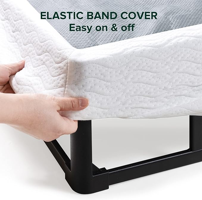 ZINUS 5 Inch California King Metal Smart Box Spring with Quick Assembly, Mattress Foundation, Strong Metal Frame, Easy Assembly