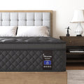 Twin Mattress 12 Inch, Medium Firm Hybrid Mattresses Euro Top for Back & Lumbar Support,Individual Pocket Spring Bed for Motion Isolation & Pressure Relief